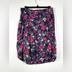 Isabel Marant Monya Printed Cotton Skirt Faded Night size M